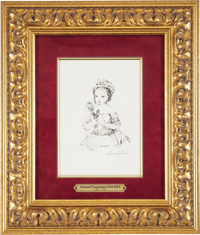 藤田嗣治「バラを持つ少女」 | | アトリエ・ブランカ