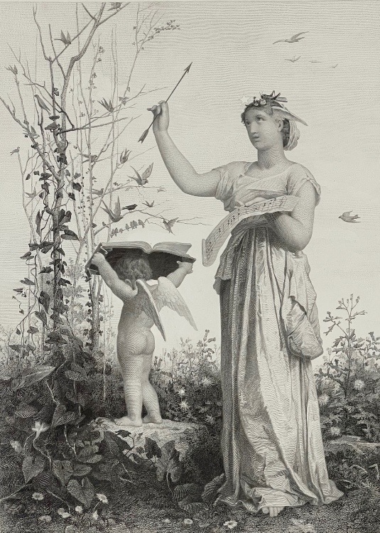 春画 アンティーク 絵画 ジャン=ルイ・アモン 「春のコンサート」 | | アトリエ・ブランカ