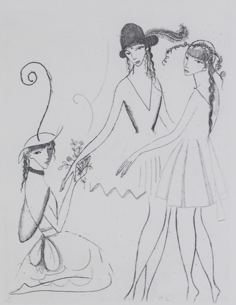 マリー・ローランサン 「イフィジェニー あるいは 三人の踊り子