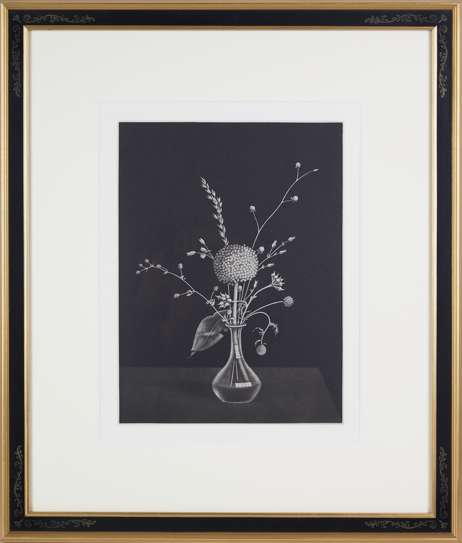 長谷川潔 「瓶に挿した種草」 | | アトリエ・ブランカ