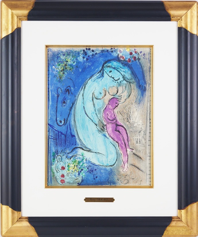 期間限定値下げ　Marc Chagall 花と風景　マルク・シャガール 美術品 輸入ポストカード】マルク・シャガールMarc Chagall『花のある