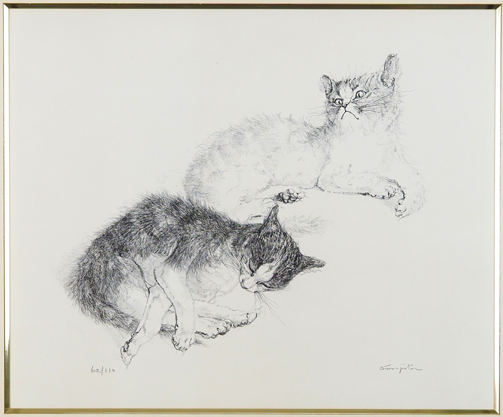 藤田嗣治「二匹の猫」 | | アトリエ・ブランカ