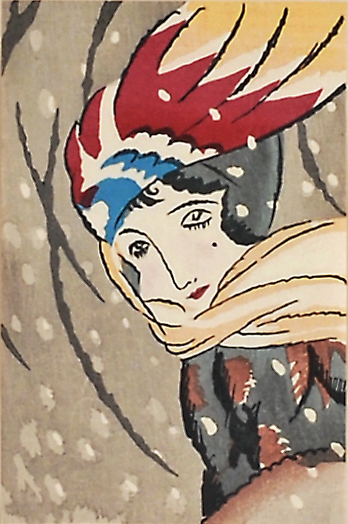 ニカラグア ソレンチナメ絵画 ② 竹久夢二 「吹雪」 | | アトリエ・ブランカ