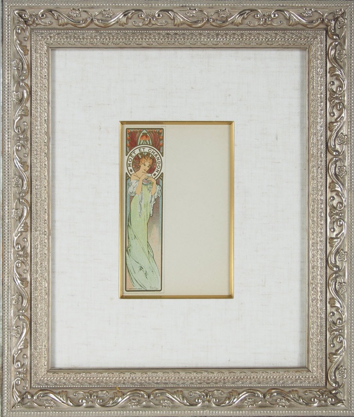 アルフォンス・ミュシャ 「モエ・エ・シャンドンのメニュー・VI