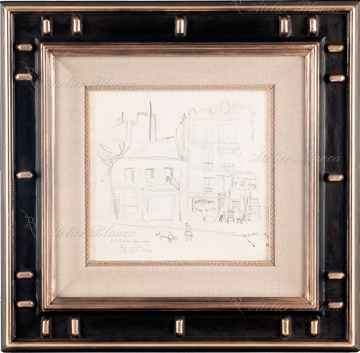 藤田嗣治 「エドガー・キネ大通り」（ホテル・エドガー・キネ