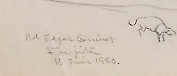藤田嗣治 「エドガー・キネ大通り」（ホテル・エドガー・キネ