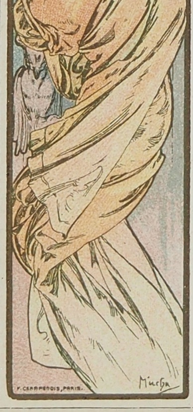 アルフォンス・ミュシャ 「モエ・エ・シャンドンのメニュー・VIII