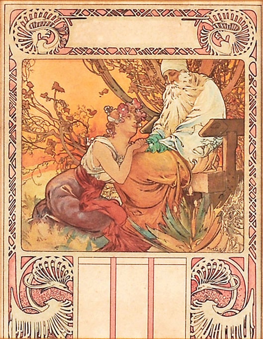 アルフォンス・ミュシャ、〈ショコラ・マッソン〉：1897年のカレンダー