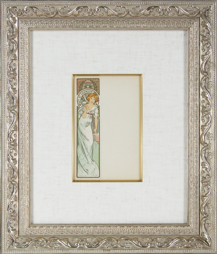 アルフォンス・ミュシャ 「モエ・エ・シャンドンのメニュー・VII