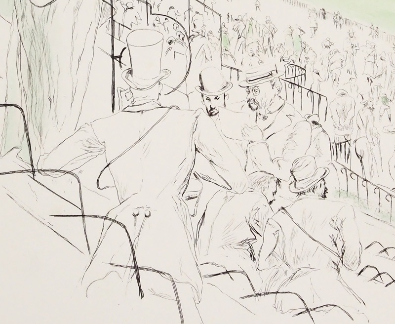 カシニョール版画「ロンシャン競馬場」 カシニョール版画「ロンシャン競馬場」 カシニョール版画