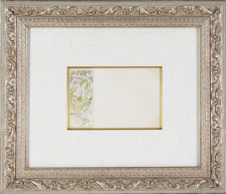 アルフォンス・ミュシャ 「ショコラ・マッソン 春