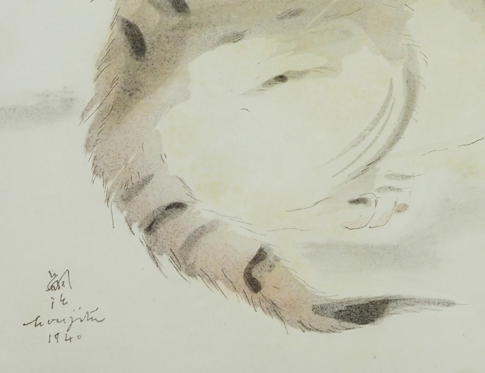 藤田嗣治 「猫（縞三毛）」 | | アトリエ・ブランカ