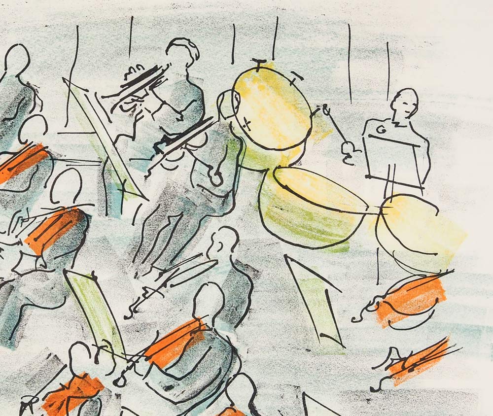 ラウル.デュフィ　リトグラフ　コンサート デュフィ ピアノコンサート：「天使のコンサート」より | 絵画など美術