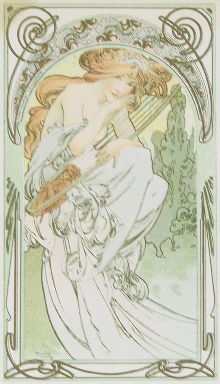 アルフォンス・ミュシャ 「プログラムのためのデッサン」 | | アトリエ