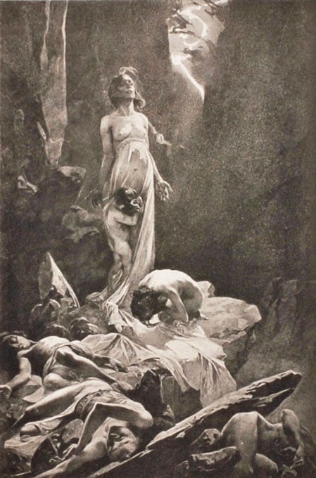 アルフォンス・ミュシャ、息子イージーの肖像、希少な画集より アルフォンス・ミュシャ、息子イージーの肖像、希少な画集より