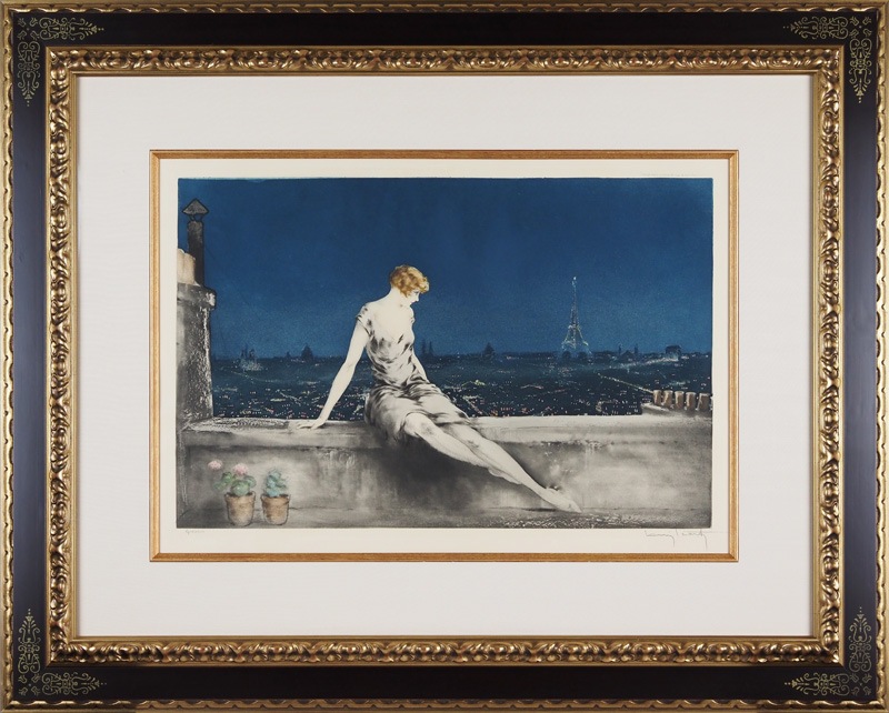 ルイ・イカール、ミミ、希少限定画集画、新品高級額装付、状態良好 ルイ・イカール 「ミミ・パンソン」 | | アトリエ・ブランカ