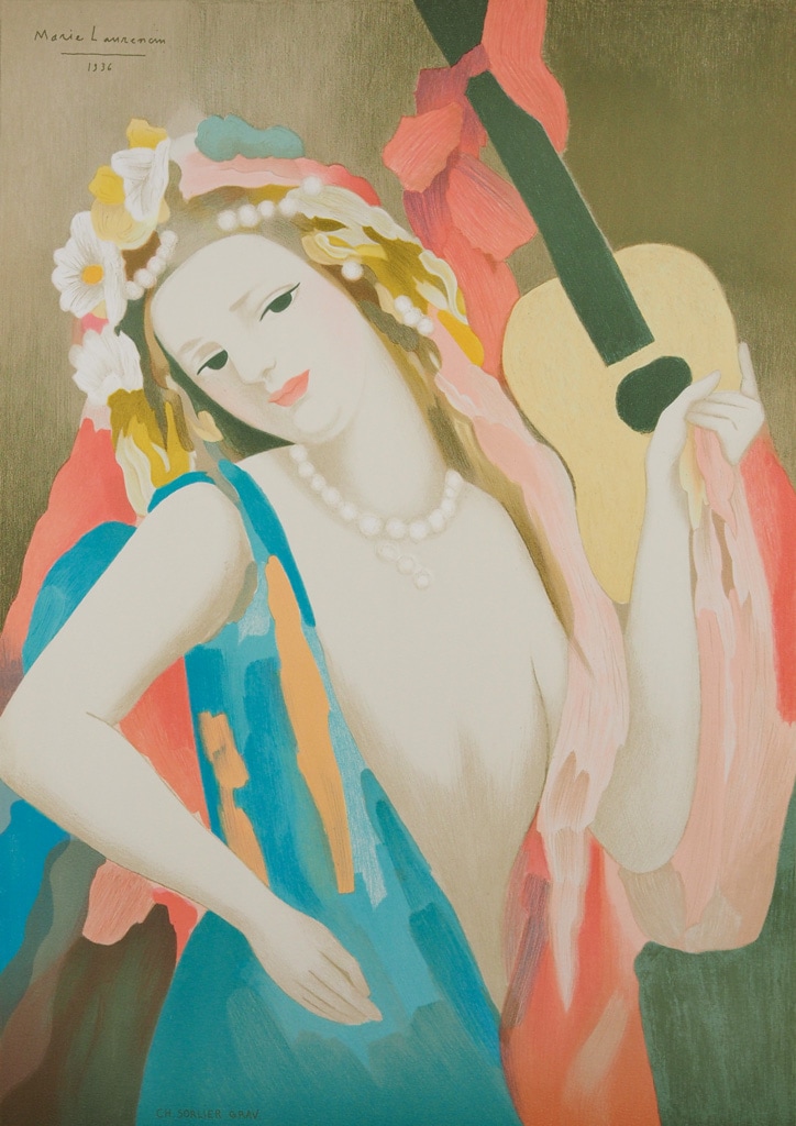 マリー・ローランサン 「ギター」 | | アトリエ・ブランカ