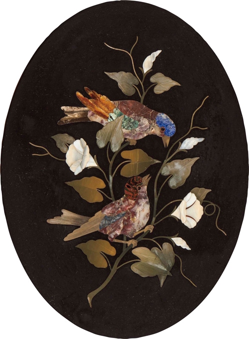 作者不詳 「花と鳥・I〈フローレンスモザイク〉」 | | アトリエ・ブランカ