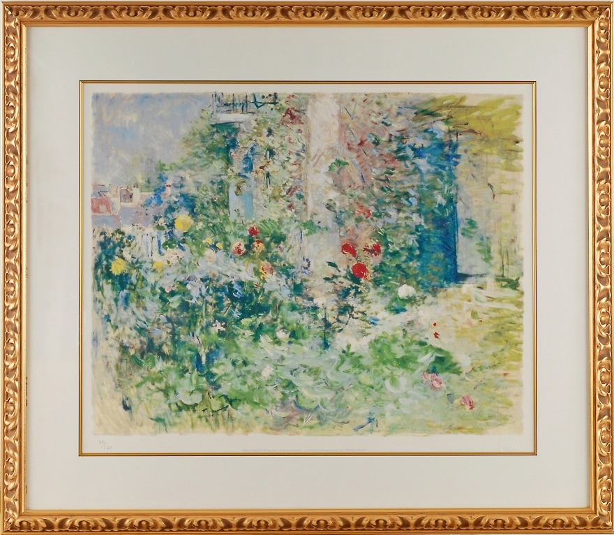 絵画：ベルト・モリゾ「ブージヴァルの庭のウジェーヌ・マネと娘」●サイズF30(91.0×72.7cm)●絵画（油絵複製画）オーダーメイド制作 ベルト・モリゾ 「ブージヴァルの庭（大）」 | | アトリエ・ブランカ