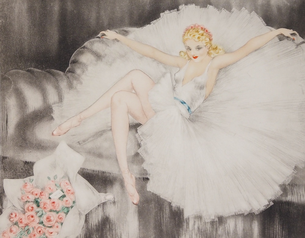 ルイ・イカール、「バレリーナ」、豪華限定版画集画・定価１０万円/額付 ルイ・イカール 「バレリーナ」 | | アトリエ・ブランカ