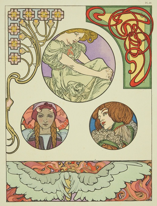 Alphonse Mucha : アルフォンス・ミュシャ 装飾資料集 アルフォンス・ミュシャ 「装飾資料集・PL.43」 | | アトリエ