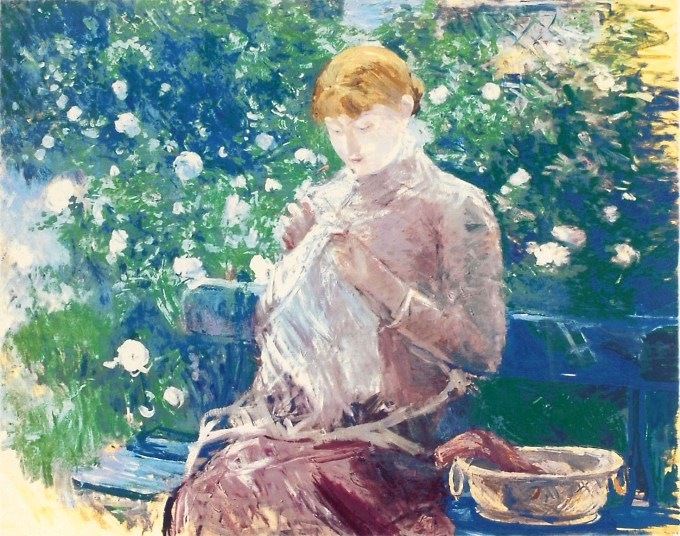 絵画：ベルト・モリゾ「ブージヴァルの庭のウジェーヌ・マネと娘」●サイズF30(91.0×72.7cm)●絵画（油絵複製画）オーダーメイド制作 ベルト・モリゾ 「ブージヴァルの庭（大）」 | | アトリエ・ブランカ