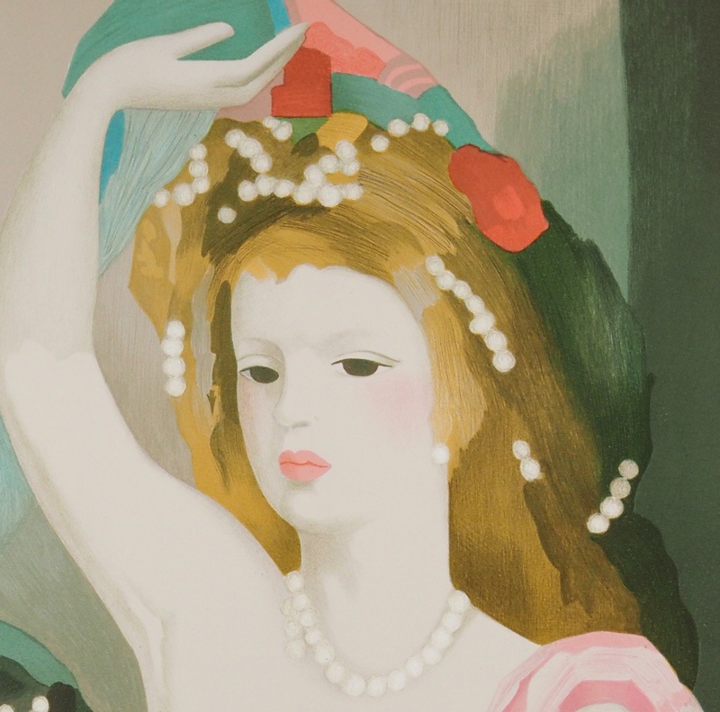 マーリー・ ローランサン　　絵画　　リトグラフ　　アンティーク　コレクション マーリー・ ローランサン 絵画 リトグラフ アンティーク コレクション