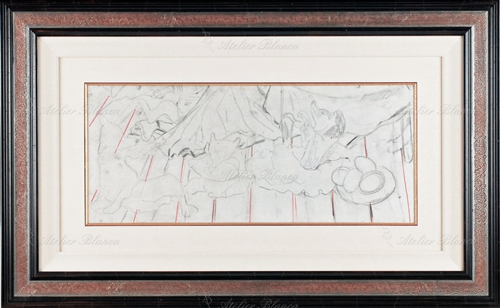 藤田嗣治 「キツネ（四匹の） 『ラ・フォンテーヌ頌』より