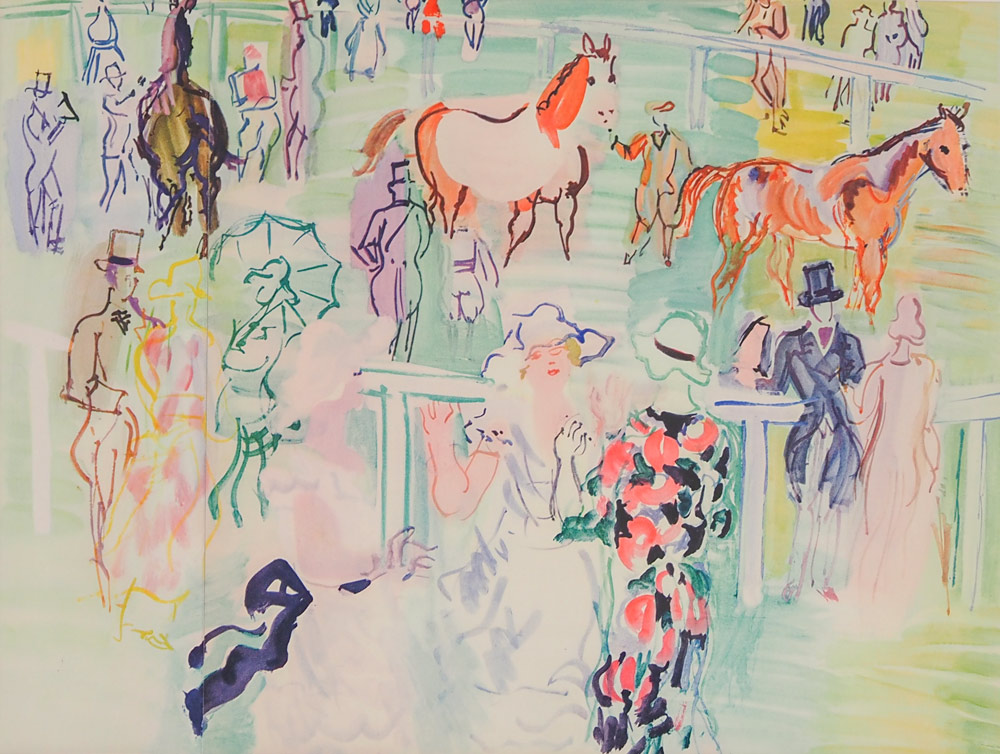 ラウル・デュフィ「アスコット競馬場・王室敷地」、希少画集画、状態良好 アスコット競馬場 - アート・絵画の販売、買取なら銀座のアート