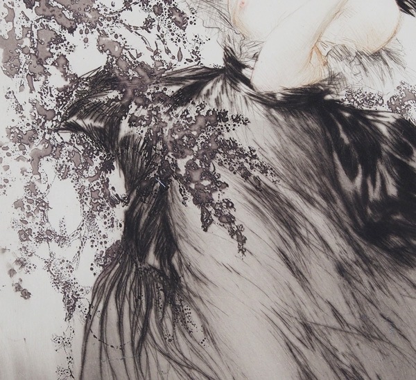 ルイ・イカール、「小さい蝶々」、豪華限定版画集画・定価１０万円/額付 ルイ・イカール 「黒いリボン」 | | アトリエ・ブランカ
