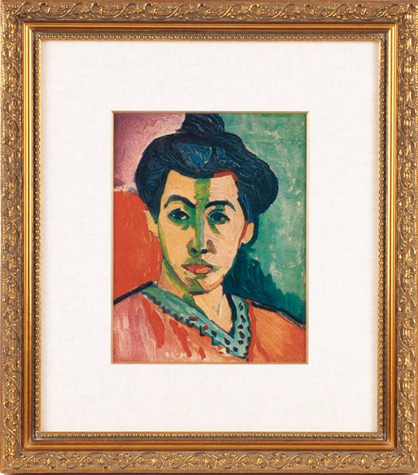 アンリ マティス、「婦人像」、希少な画集より、新品高級額・額装付 アンリ マティス、「婦人像」、希少な画集より、新品高級額・額装付