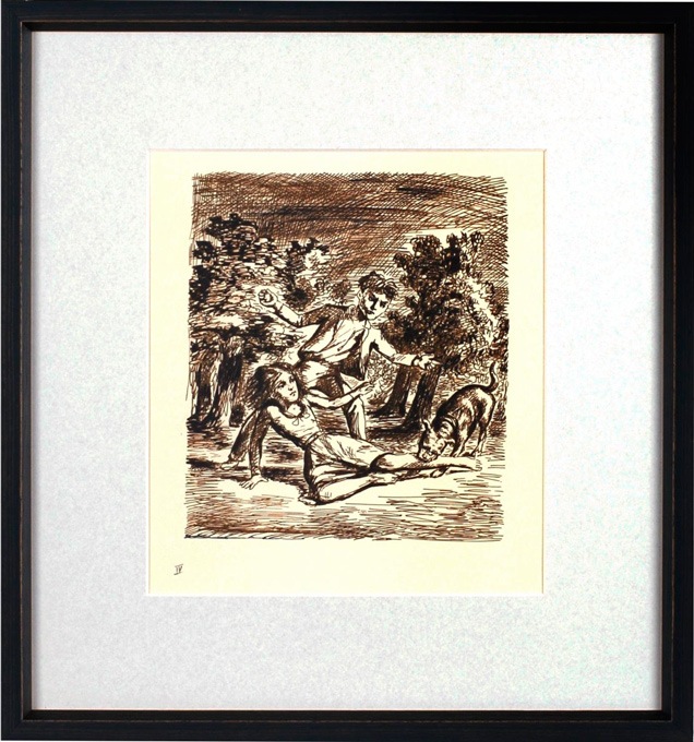 バルテュス『モンテ・カルヴェッロの風景』（1977-80） 複製画 限定200作 バルテュス『モンテ・カルヴェッロの風景』（1977-80） 複製画