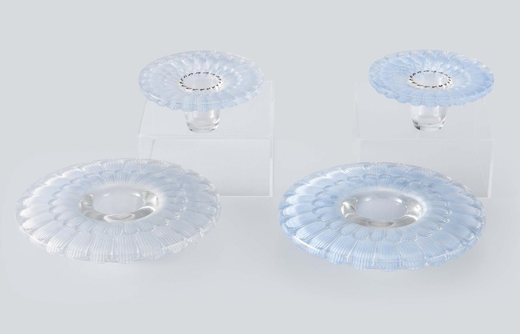 ルネ・ラリック 「キャンドルスタンド1対：DAHLIA」 | | アトリエ