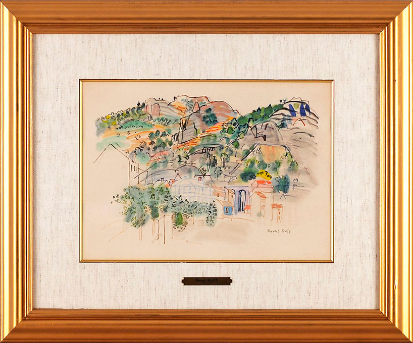 ≪ ラウル デュフィ ≫ オリジナルリトグラフ EAUX-DE-VIE Ⅲ 1954年