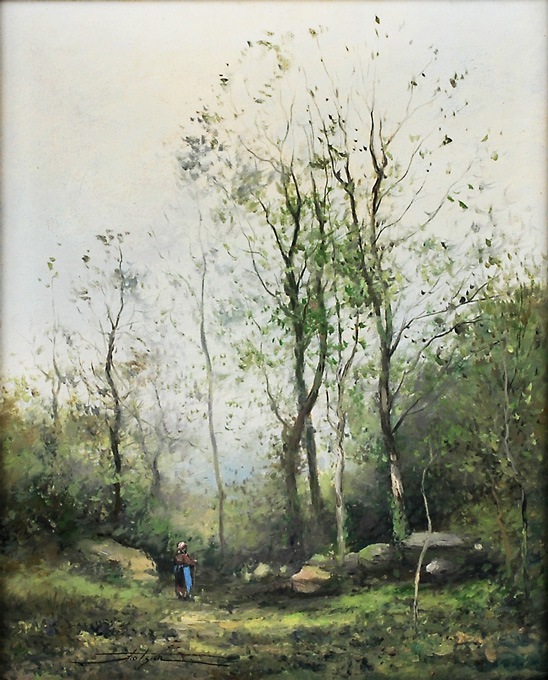 ジャン・ベルナール・トロッジェ 「森の中の農婦」 | | アトリエ・ブランカ