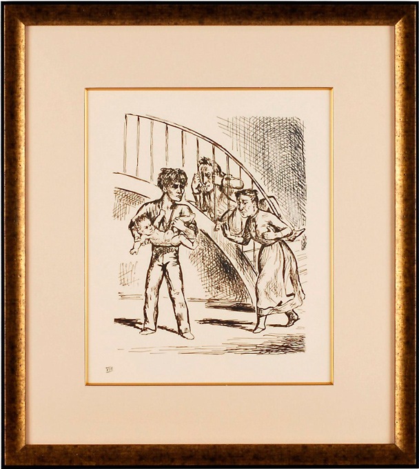 バルテュス、BALTHUS、ムーロン＝カッサンドル一家、希少な額装用画集より バルテュス、BALTHUS、ムーロン＝カッサンドル一家、希少な額装用画集