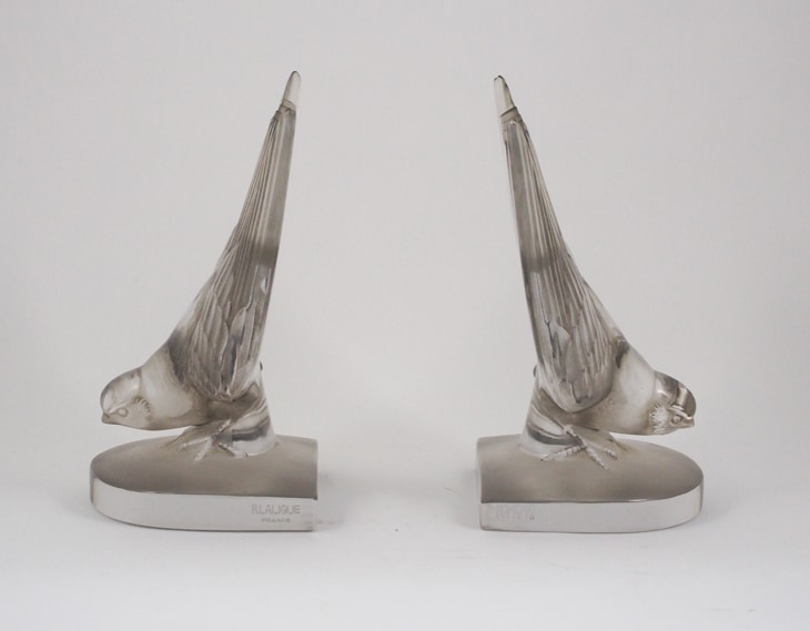 ルネ・ラリック 「ブックエンド：HIRONDELLE（1対）」 | | アトリエ