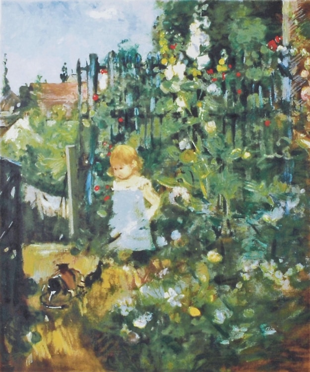 ベルト・モリゾ 「立葵の咲く庭にいる子供」 | | アトリエ・ブランカ