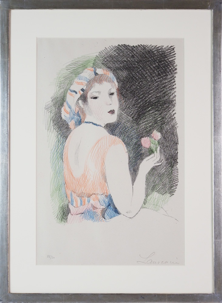 マリーローサンサン　サイン入りエッチング　額装済み マリーローサンサン サイン入りエッチング 額装済み マリーロー