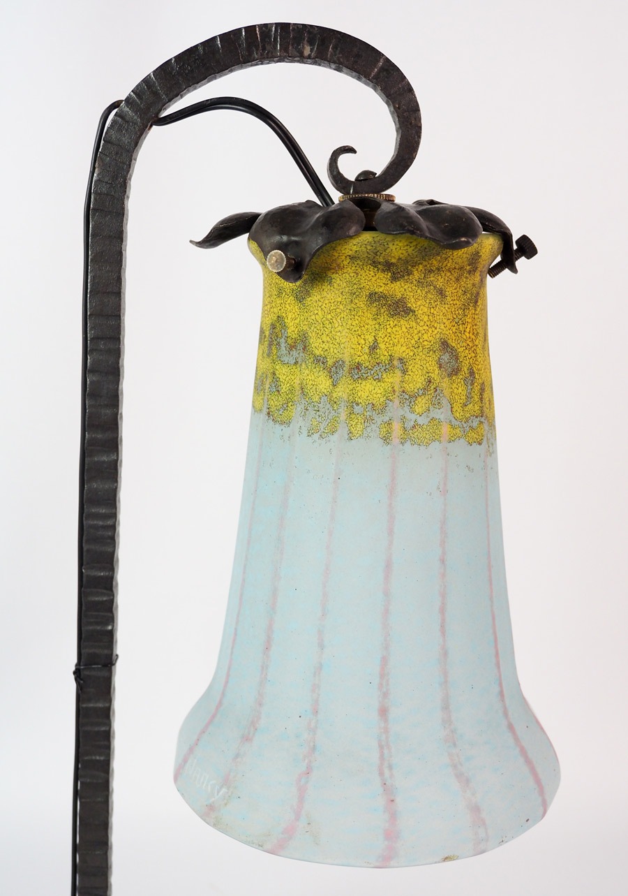 ドーム兄弟 「青赤色熔かし込みテーブルランプ」 | | アトリエ・ブランカ