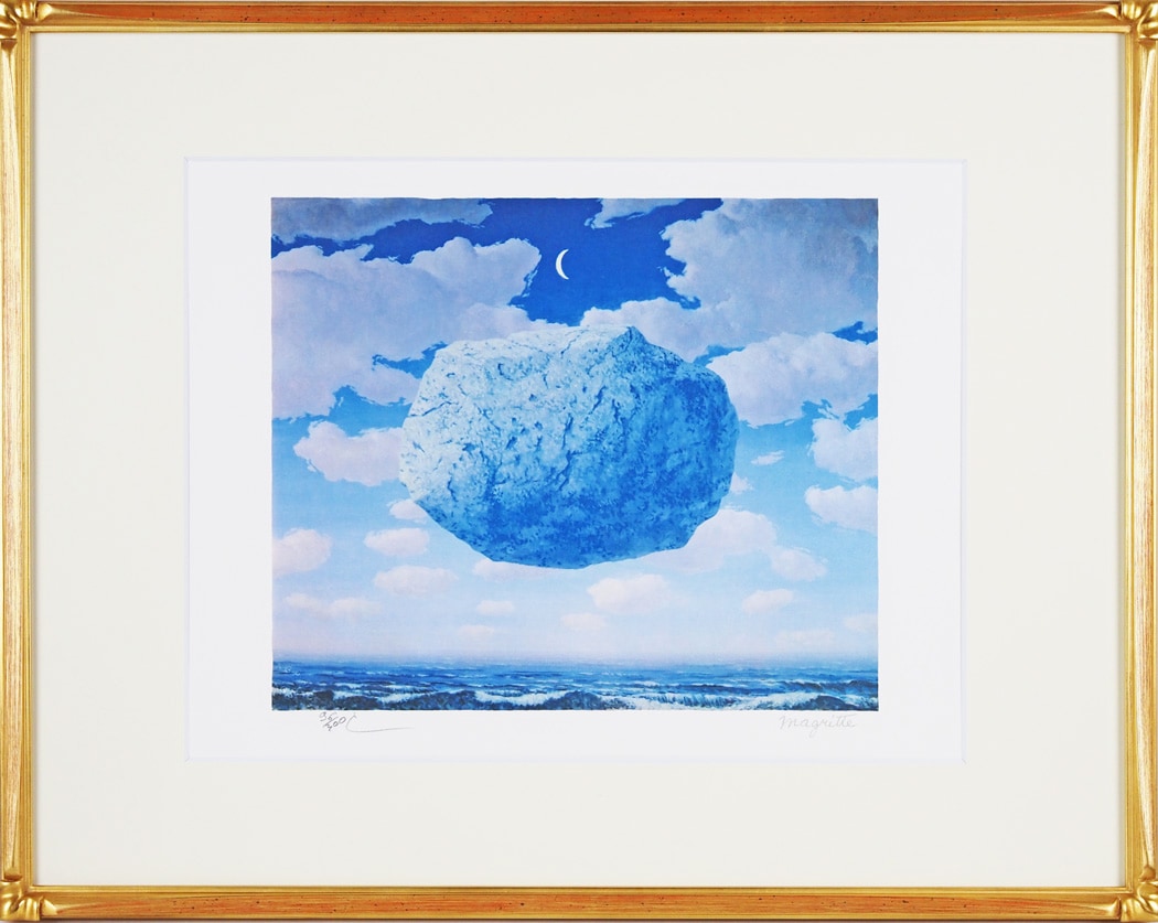 東山魁夷在銘　油彩画　【奥入瀬川】額装　肉筆サイン落款印譜　共シール模写　即決品 東山魁夷在銘油彩画【奥入瀬川】額装肉筆サイン落款印譜共シール模写即決品