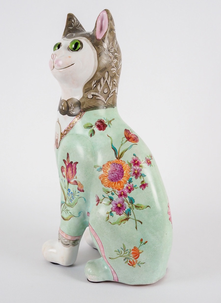 エミールガレ　木製　猫 エミールガレ木製猫