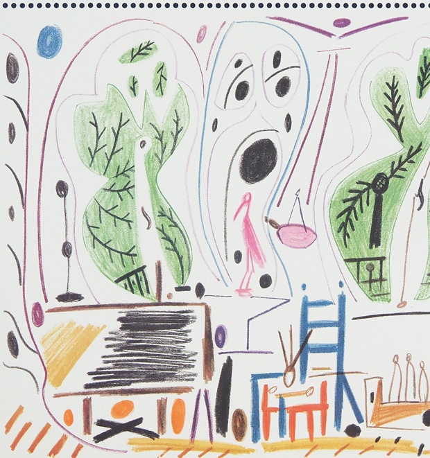 パブロ・ピカソ 「カンヌのアトリエ 8.11.55 Ⅰ」 | | アトリエ・ブランカ