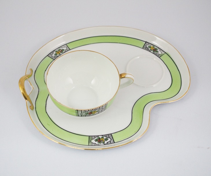 オールドノリタケ 「カップ＆クッキーソーサー（緑）」 | | アトリエ