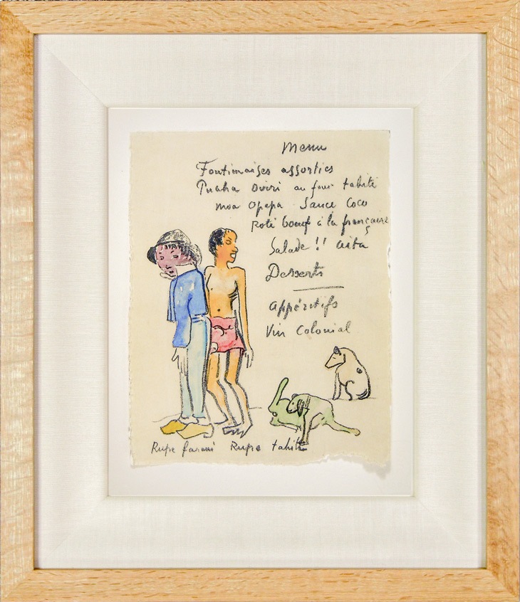 ポール・ゴーギャン 「メニュー・5」 | | アトリエ・ブランカ