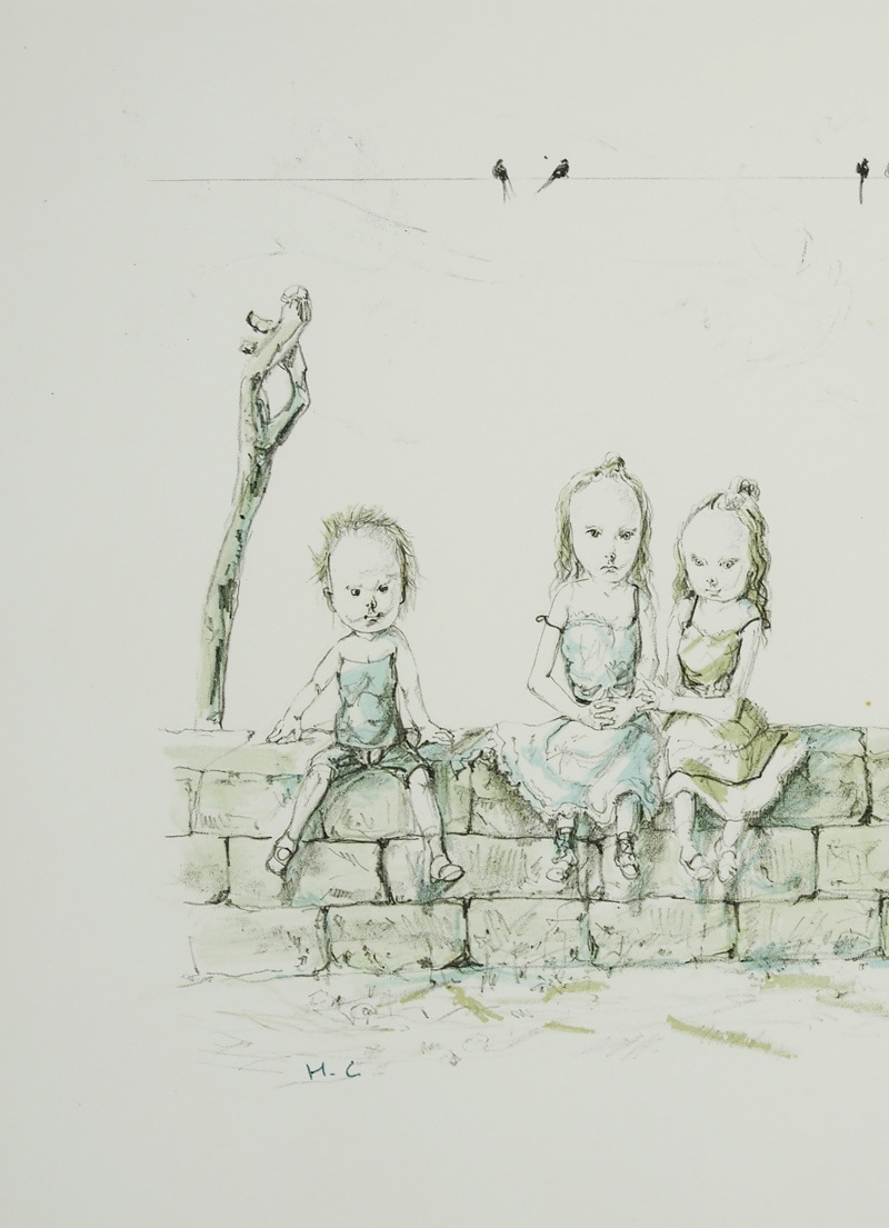 藤田嗣治 「つばめと子供たち」 | | アトリエ・ブランカ