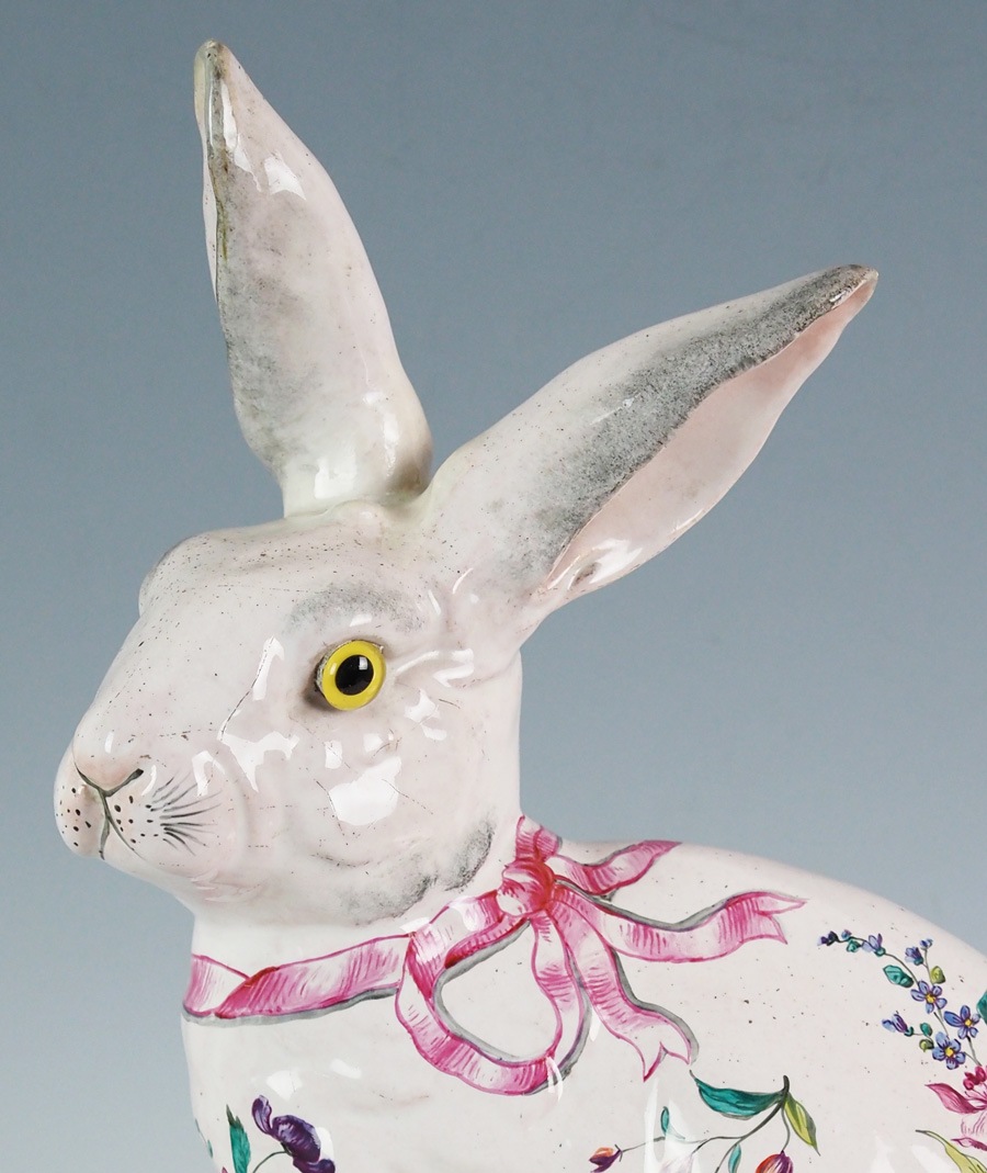 エミール・ガレ 「兔型置物（大・花柄）」 | | アトリエ・ブランカ