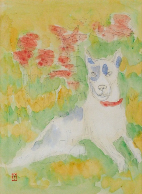 梅原龍三郎 「愛犬チビ図」 | | アトリエ・ブランカ