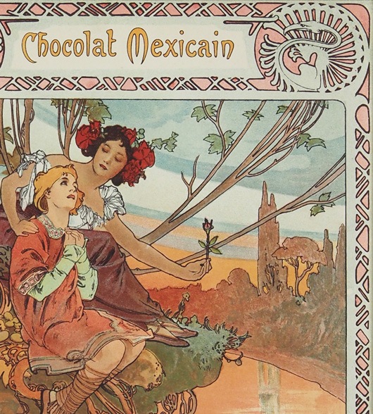 アルフォンス・ミュシャ、〈ショコラ・マッソン〉：1897年のカレンダー