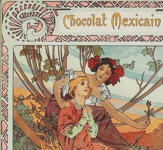 アルフォンス・ミュシャ、〈ショコラ・マッソン〉・〈ショコラ